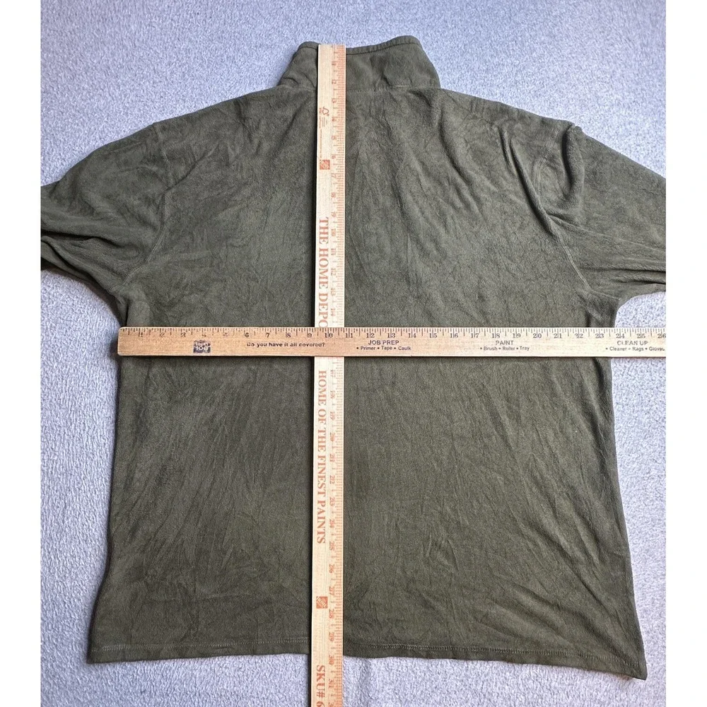 The North Face Pullover Mens‎ XL Green Quarter Zip Fleece Outdoor Hiking